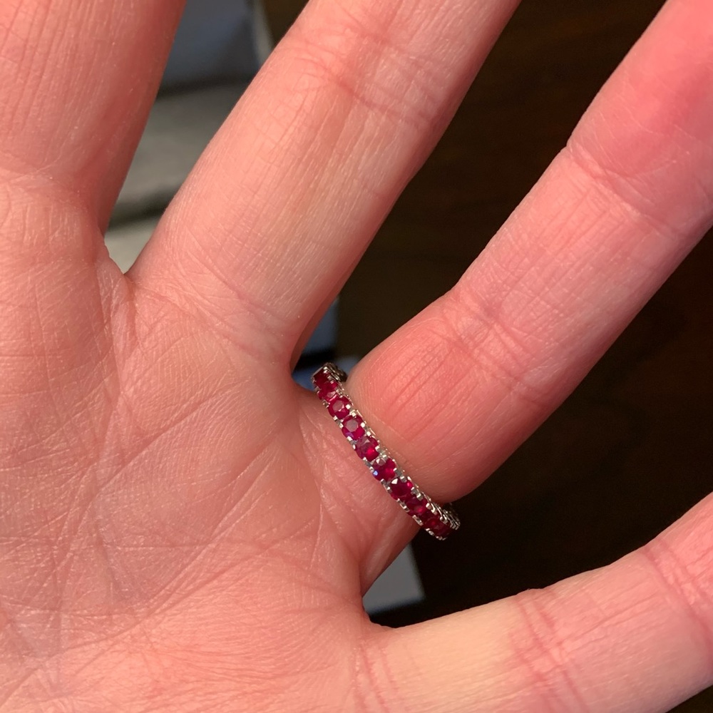Ruby Eternity Band - Picture 3 of 4